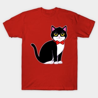 Tuxedo Cat in a Bow Tie T-Shirt